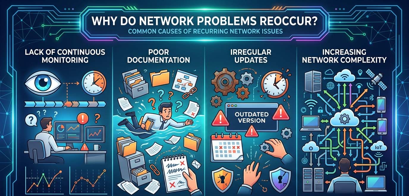 whay DoCooman Causes Of recurring netowrk issues-image